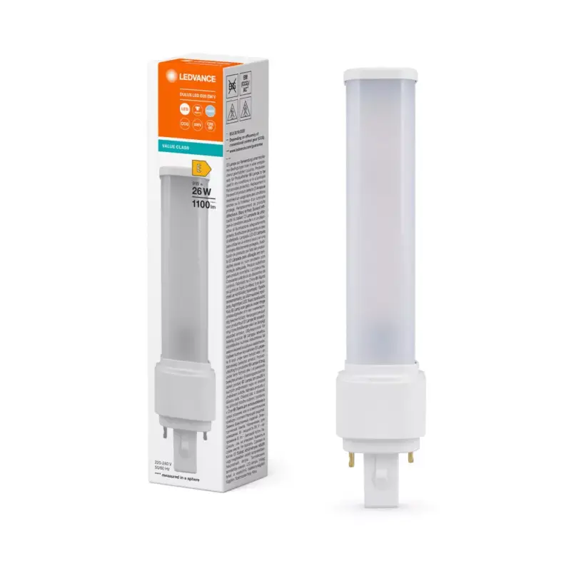 LED izzó DULUX G24d-3 9W = 26W 1100lm 4000K semleges fehér LEDVANCE Legnépszerűbb