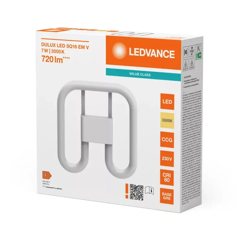 Népszerű LED izzó DULUX GR8 7W = 16W 720lm 3500K meleg fehér LEDVANCE
