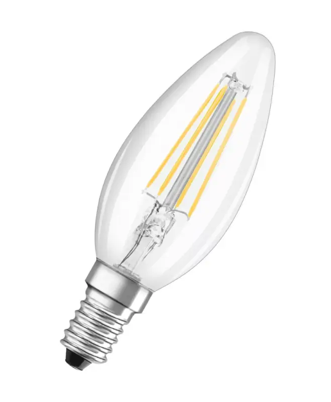 Ajánlat LED izzó B35 E14 4W = 40W 470lm 2700K Meleg fehér FILAMENT LEDVANCE