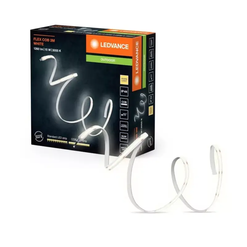 LED szalag kültéri COB 15W 1100lm 3000K IP44 fehér COB szalagok Ledvance Expressz kézbesítés