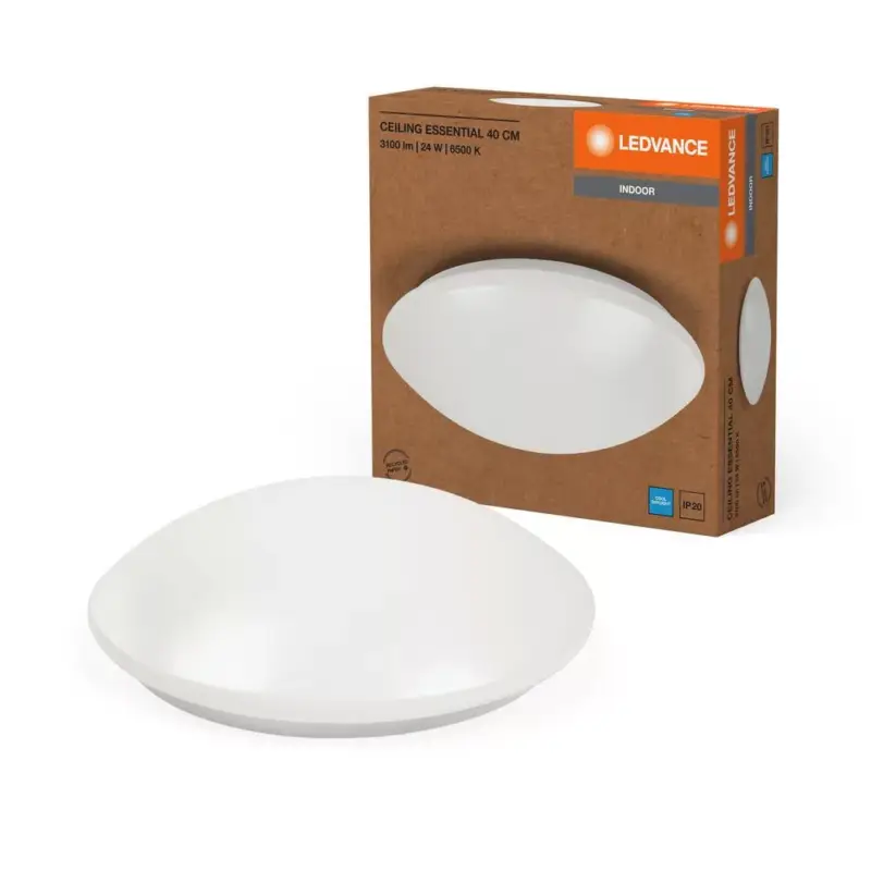 LED Mennyezeti Lámpa Felületre Szerelhető 24W 1920lm 6500K Hideg Fehér 40cm Essentials Ledvance Utolsó esély
