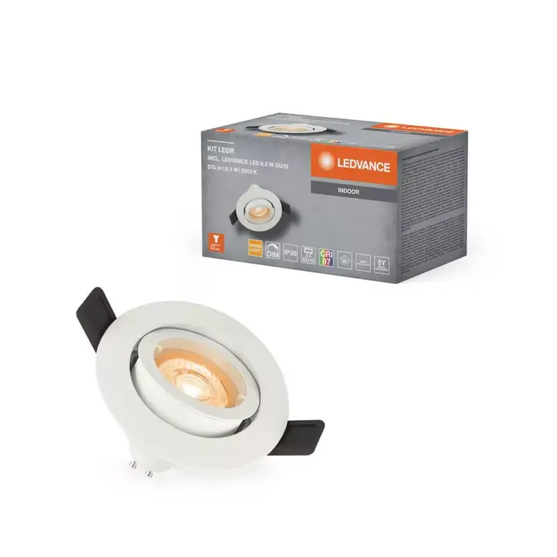 LED panel süllyesztett spotlámpa GU10 9.5W 575lm CCT szabályozható fényerejű spotlámpa fehér LED készlet Ledvance Legjobb ár