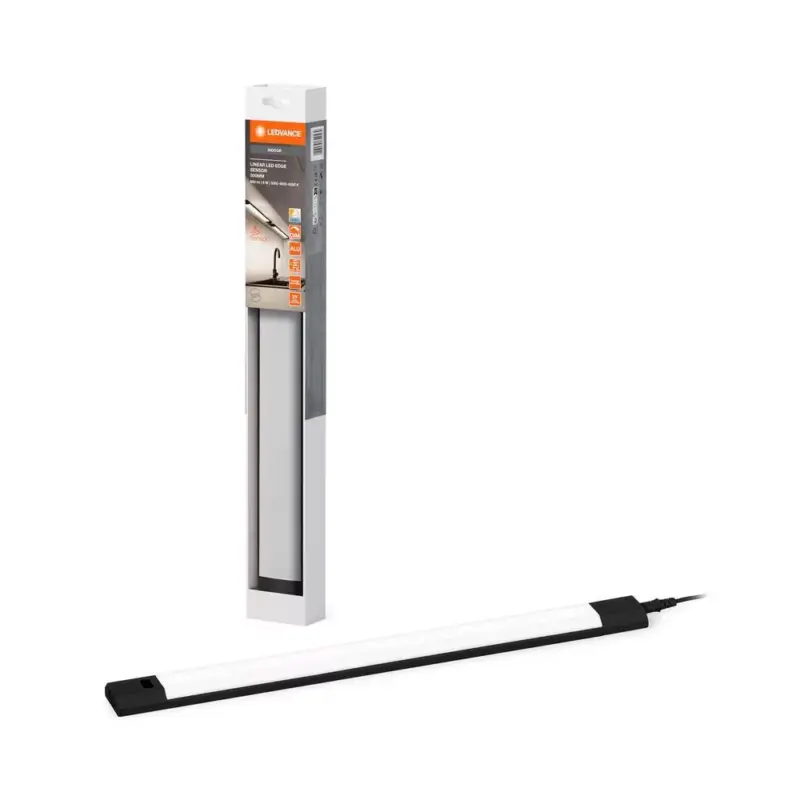 Kihagyhatatlan ajánlat LED Szekrény alatti lámpa Mozgásérzékelővel 8W 640lm CCT Szabályozható Fekete 30cm Lineáris Él Ledvance