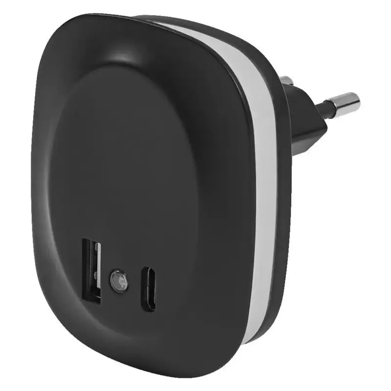 Olcsóbb LED Éjszakai Fény Konnektorba 12.5W 9lm 3000K Meleg Színű Alkonyérzékelővel Fekete Lunetta Ledvance