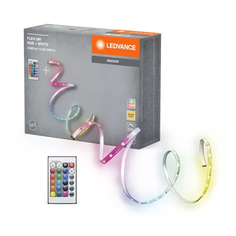 LED szalag 14W 3000K Meleg RGBw Távirányítós 5M Flex Ledvance Legjobb ár