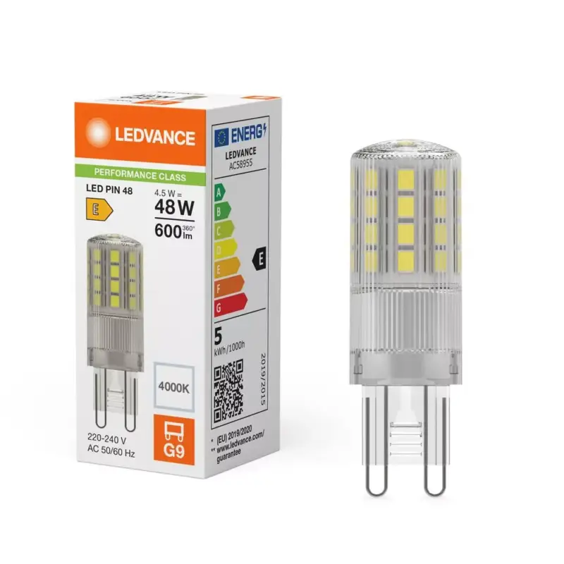 LED kapszulaizzó G9 4,5 W = 48 W 600 lm 4000 K Semleges 320° Ledvance Outlet
