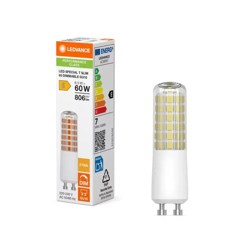 Olcsó LED izzó GU10 6,5 W = 60 W 806 lm 2700 K Meleg 320° Szabályozható Ledvance