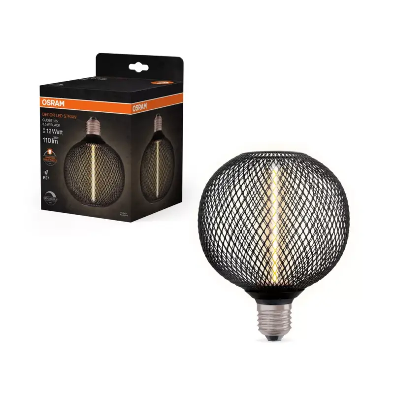 LED dekoratív izzó E27 3,5 W = 12 W 110 lm 1800 K Meleg 320° Izzószálas, szabályozható fényerejű dekor Osram Legnépszerűbb
