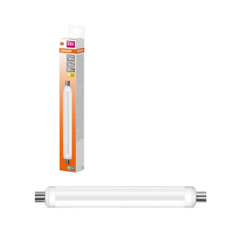 Cső alakú LED izzó S19s 9W = 60W 830lm 2700K Meleg 140° LINE Osram Szezonális akció
