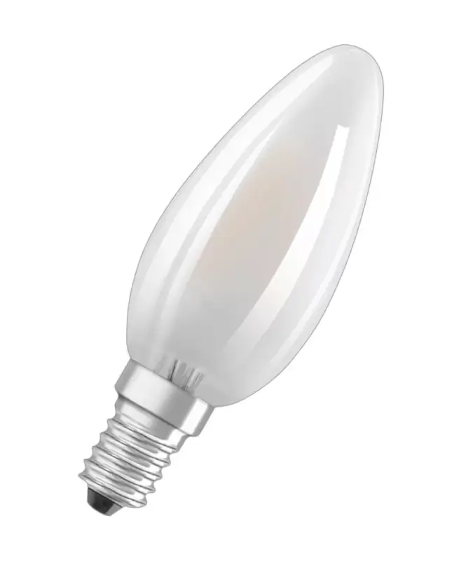 2x LED izzó B35 gyertya E14 4W = 40W 4000K 470lm Semleges 300° Retrofit Filament CLASSIC Osram Gyors szállítás