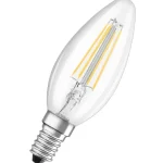 Exkluzív ajánlat 2x LED izzó B35 gyertya E14 4W = 40W 470lm Meleg 2700K 300° Retrofit Filament CLASSIC Osram