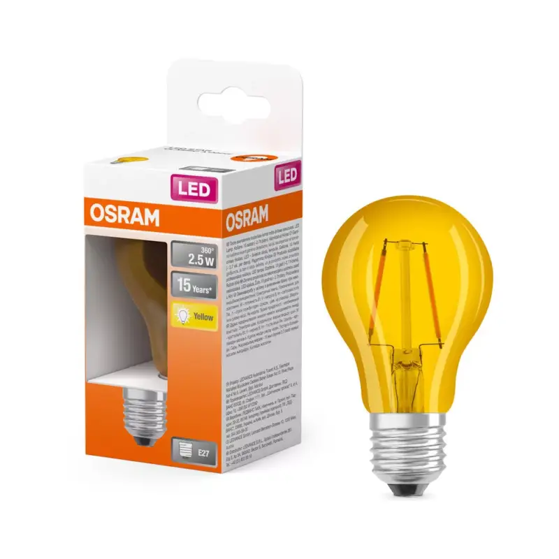 LED izzó A60 E27 2,5 W = 23 W 235 lm 2200 K Meleg 300° STAR DECOR CLASSIC Osram Prémium