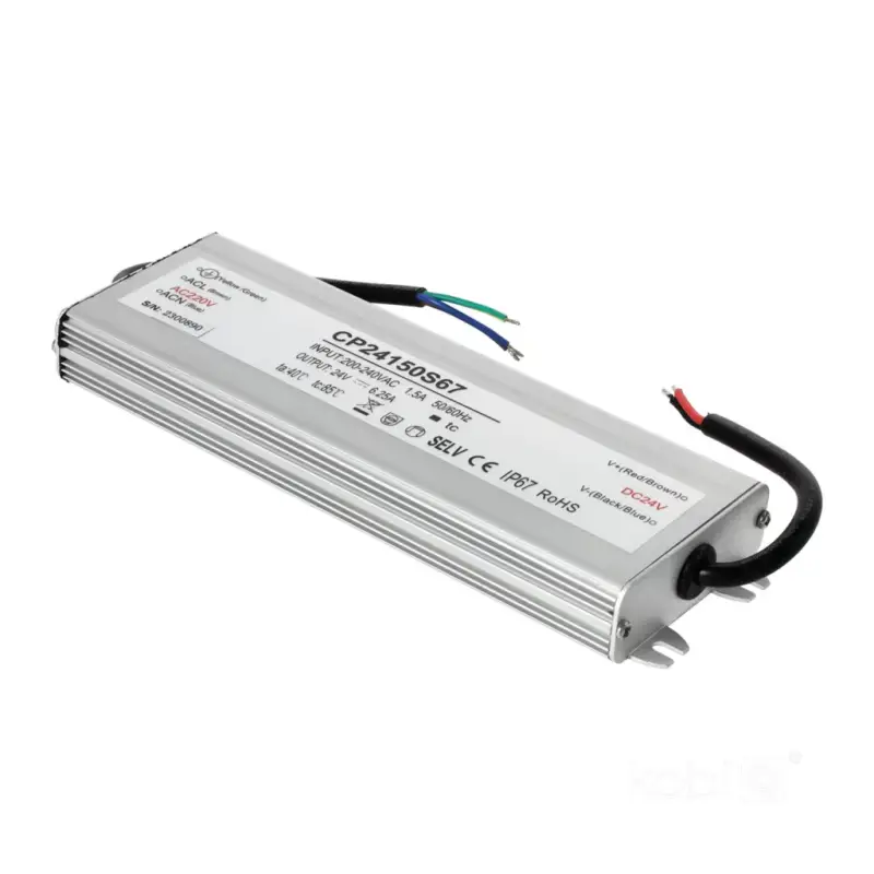 Outlet Kobi moduláris tápegység, vízálló tápegység, 24V, 150W, 6,25A, IP67