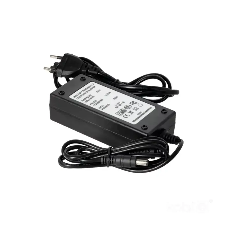 Alacsony ár Asztali tápegység transzformátor 24V 60W 2.50A DC csatlakozó Kobi