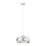 Vedd meg online Rábalux Ginger függeszték E27 ezüst/fehér Rábalux 6049