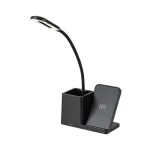 Rendeld meg most Rábalux Cerie asztali led lámpa 4W 200Lm 3000-4000-6500 fekete vezeték nélküli töltés 74232