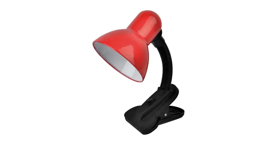 Avide Basic asztali lámpa piros csíptethető 1xE27 ABDL-CLIP-R-60W Biztonságos fizetés