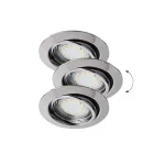 Utolsó esély Rábalux Lite LED 3xGU10 3W billenthető króm beépíthető spotlámpa (3db/szett) 1050
