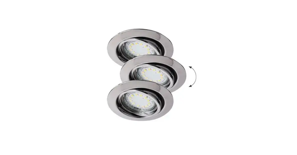 Utolsó esély Rábalux Lite LED 3xGU10 3W billenthető króm beépíthető spotlámpa (3db/szett) 1050