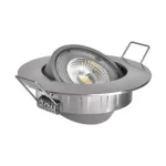 EMOS LED Spotlámpa 5W természetes fehér álmennyezetbe építhető ezüst 3év garancia ZD3222 Szuper akció