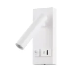 Akciós ár Optonica fali LED olvasólámpa téglalap fehér 8W 700lm 3000K USB-A USB-C 7591