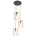 Biztonságos fizetés Rábalux Indigo skandináv stílusú fekete hármas függeszték E27 3x40W 2293