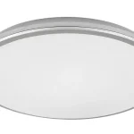 Expressz szállítás Rábalux Engon modern megjelenésű ezüst kerek mennyezeti lámpa LED 45W 3300lm/4600lm 4000K 71131