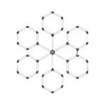 Optonica hexagon LED lámpa rendszer 6 modul 306W 36720lm 6000K 16824 Kiárusítás