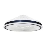 Szezonális akció Optonica LED mennyezeti lámpa és ventilátor 36W 2880lm CCT fekete IP20 19107