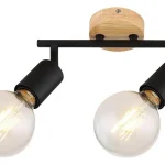 Vásárlói kedvenc Rábalux Pablo indusztriális stílusú kettes mennyezeti spotlámpa E27 2x40W 3977