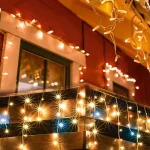 Somogyi LED-es sziporkázó jégcsap fényfüggöny 10m / 400 LED sorolható meleg fehér DLFJ 400F/WW Különleges ajánlat