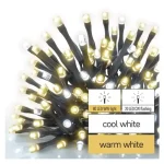 Biztonságos fizetés EMOS Standard LED sorolható karácsonyi füzér, villogó, 10 m, kültéri, meleg/hideg fehér D1AN02