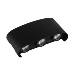Nézd meg most Optonica LED kültéri fali lámpa fekete 6W 510lm 3000K meleg fehér IP65 7409