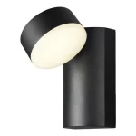 Végkiárusítás Avide kültéri fali LED lámpa 12W 589lm 3000K fekete IP54 Siraz