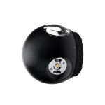 Optonica LED kültéri fali lámpa 4W 440lm 3000K fekete kerek 4LED IP54 7488 Csak ma
