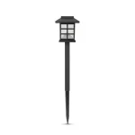 Azonnal elérhető Entac napelemes kerti szolár lámpa leszúrható fekete 380mm 1 LED IP44 EGSL-P1LH38-PDQ
