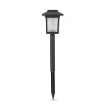 Expressz kézbesítés Entac napelemes kerti szolár lámpa leszúrható fekete láng effekttel 325mm 10 LED IP44 EGSL-P10LF-32.5