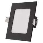 Biztonságos fizetés Emos NEXXO LED panel süllyeszthető négyzet fekete 7W CCT 480lm IP40/IP20 ZD2323
