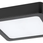 Rábalux Shaun2 beépíthető 15W 1560lm 4000K fekete négyzet mennyezeti LED lámpa 71202 Népszerű
