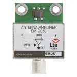 EMOS Antenna előerősítő 30dB 5–260 MHz, 470–790 MHz VHF/UHF J5803 Azonnali szállítás