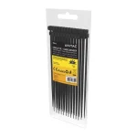 Entac kábelkötegelő 370x4,8 mm fekete gyorskötöző UV-álló 50db/csomag ECT-4.8-370-B Újdonság