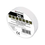 Kihagyhatatlan ajánlat Entac szigetelőszalag 20mx19mm fehér EIT-1319-20M-W
