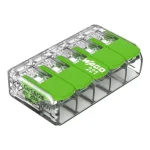 Wago GREEN 5-ös oldható vezeték összekötő max. 4 mm2 221-425 Biztonságos fizetés