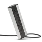 Delight beépíthető 4-es sarokelosztó USB csatlakozóval alumínium 20484 Nézd meg most