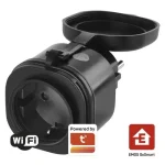 Árcsökkenés Emos GoSmart okos WIFI dugalj csatlakozóaljzat csapófedéllel fekete IP44 IP-3006S P5532