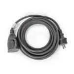 Vásárlói kedvenc Entac lengő hosszabbító gumikábellel 10m fekete H05RR-F 3x1,5mm2 IP44 ESEC44G-10
