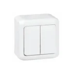 Legrand Forix IP44 falon kívüli 106+6 kettős váltókapcsoló fehér 782361 Szuper ajánlat