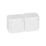 Legrand Forix IP44 falon kívüli 2x2p+f dugalj csatlakozóaljzat gyermekvédelemmel fehér 782374 Korlátozott ajánlat
