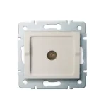 Kanlux LOGI TV átmenő csatlakozóaljzat keret nélkül krém 25156 Outlet