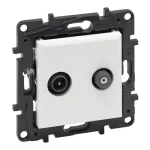 Korlátozott ajánlat Legrand Niloé Step TV-SAT csillagpontos csatlakozóaljzat 1,5 dB fehér 863183